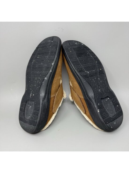Orthofeet Asheville Slippers Mens Size 9.5D Brown Suede Lined Slip On Shoes main image 7